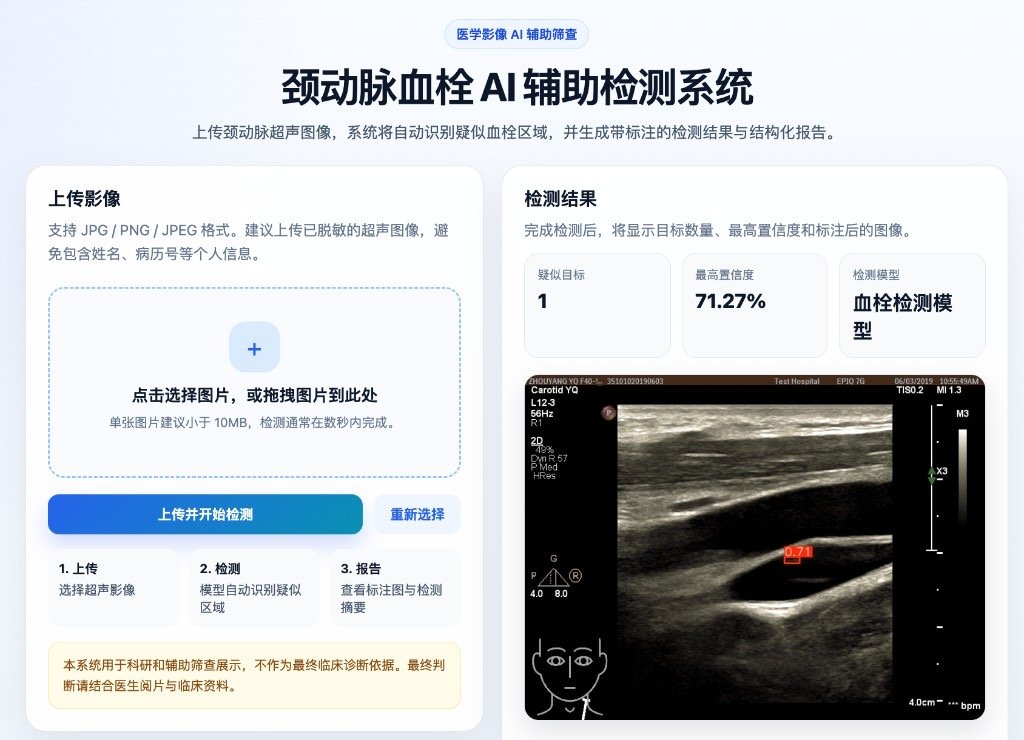 线上系统首页 - 检测结果